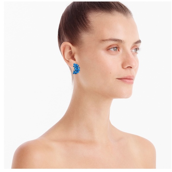 NWT J. CREW Soft bouquet hoop earrings - Picture 2 of 2